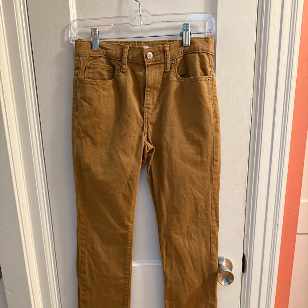 Boys slim jeans size 12 adjustable brown